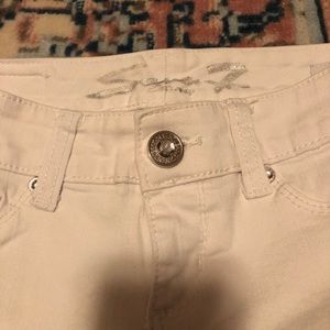 White seven7 boot cut jeans
